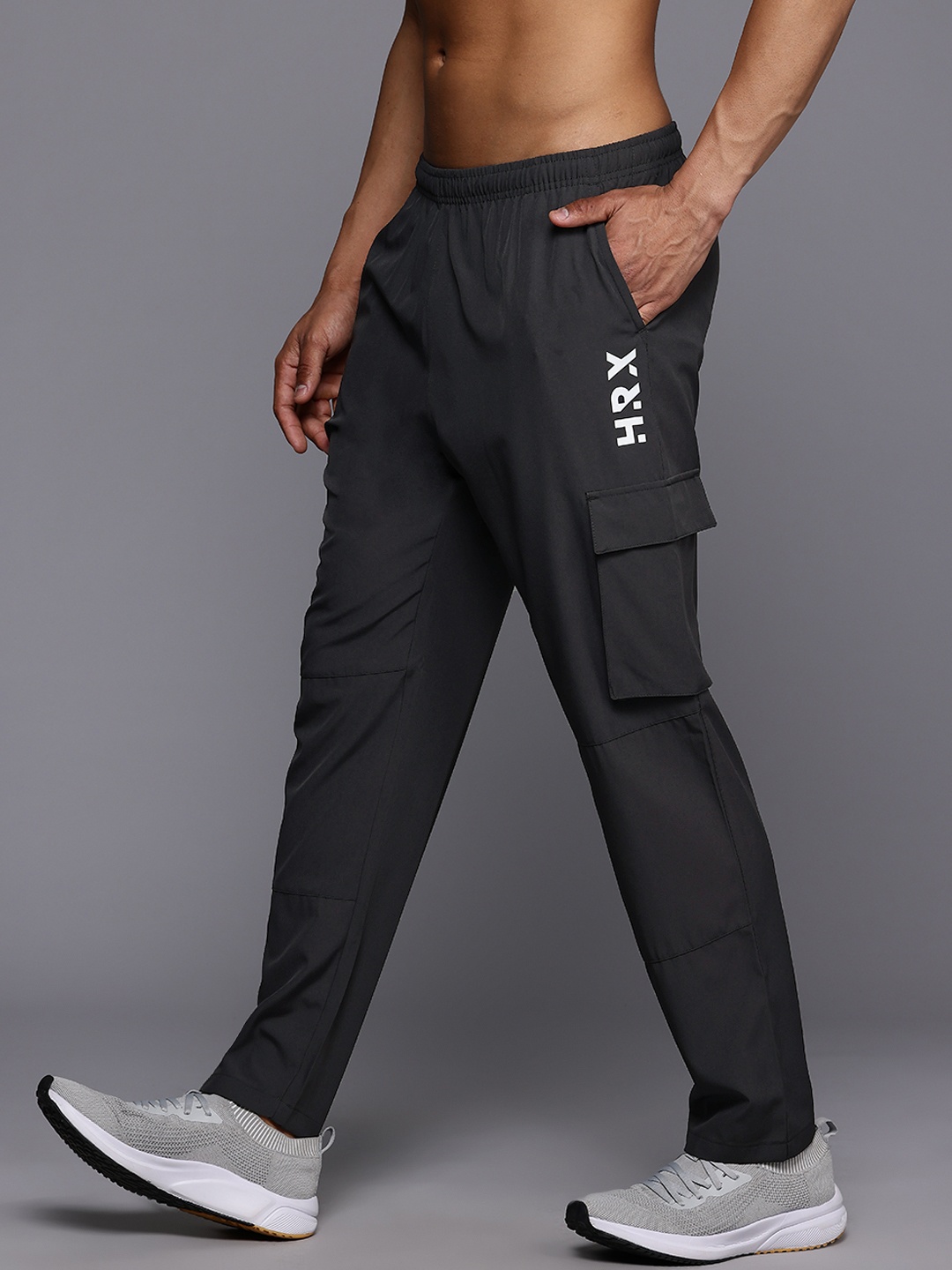

HRX by Hrithik Roshan Men Rapid-Dry Training Track Pants, Charcoal