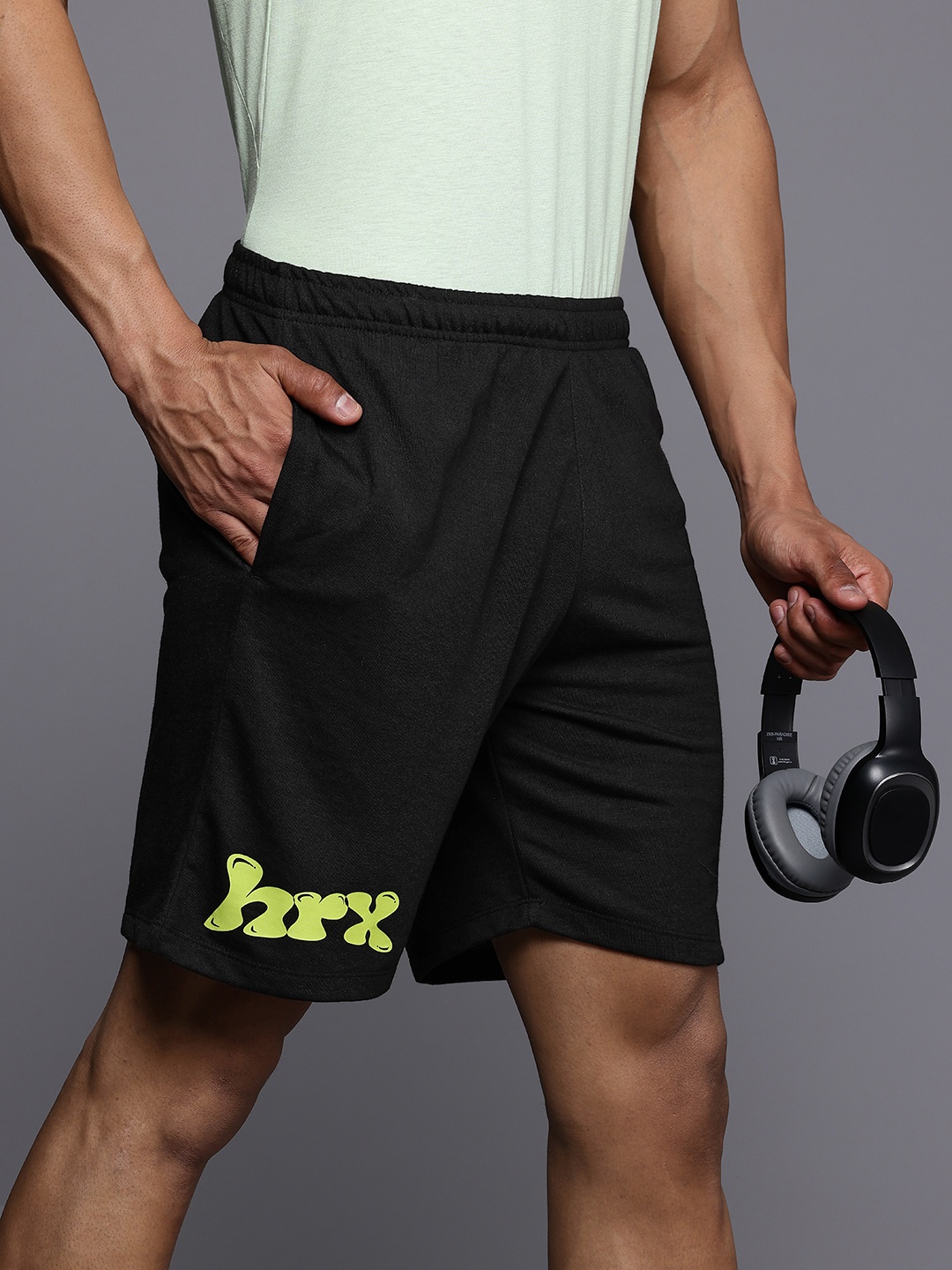 

HRX by Hrithik Roshan Men Casual Shorts, Black