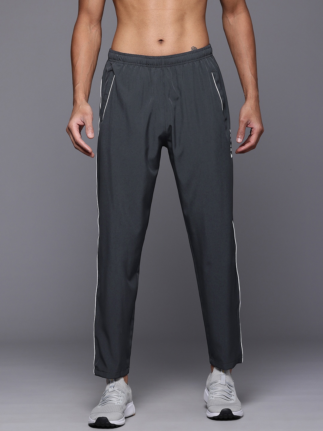 

HRX by Hrithik Roshan Men Rapid-Dry Training Track Pants, Grey