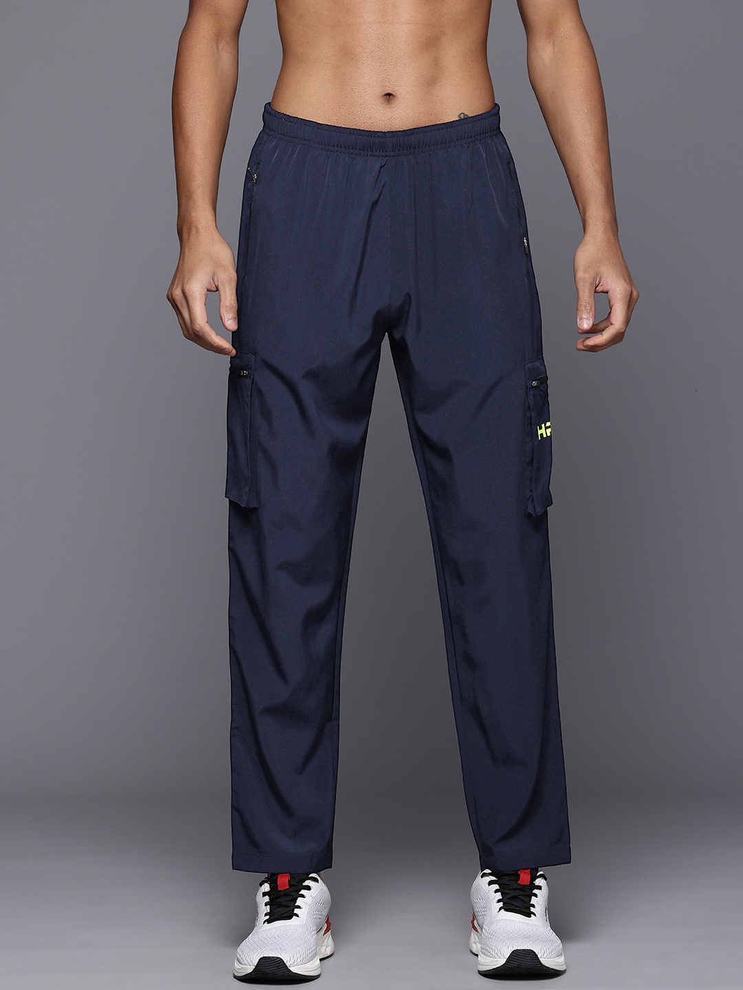 

HRX by Hrithik Roshan Men Rapid-Dry Training Track Pants, Navy blue