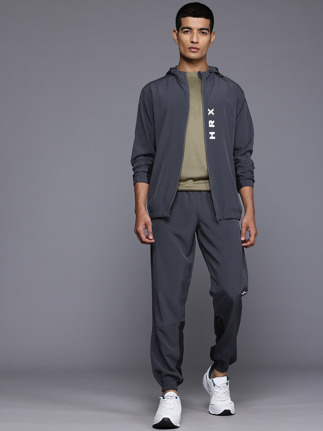 

HRX by Hrithik Roshan Rapid-Dry Training Tracksuit, Charcoal