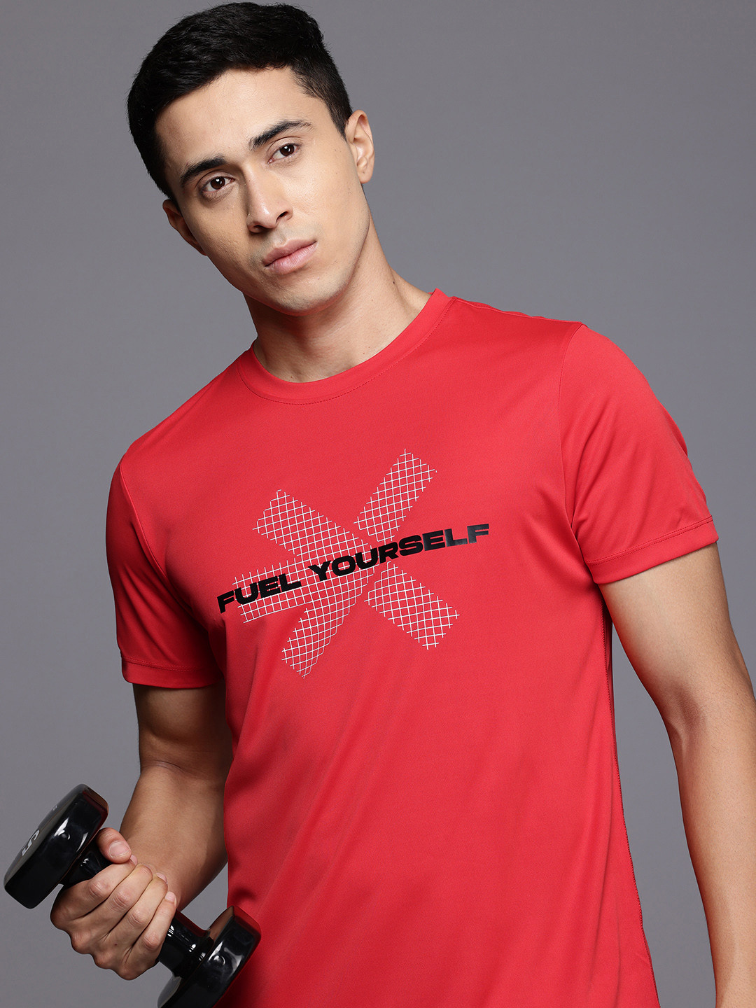 

HRX by Hrithik Roshan Rapid Dry Training T-shirt, Red