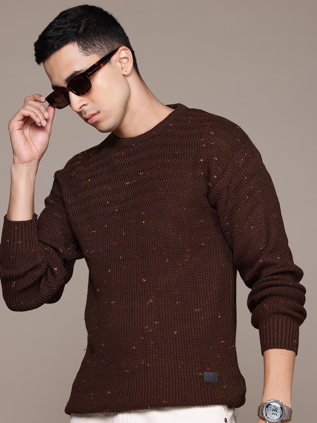 

The Roadster Lifestyle Co. Speckled Pullover, Brown