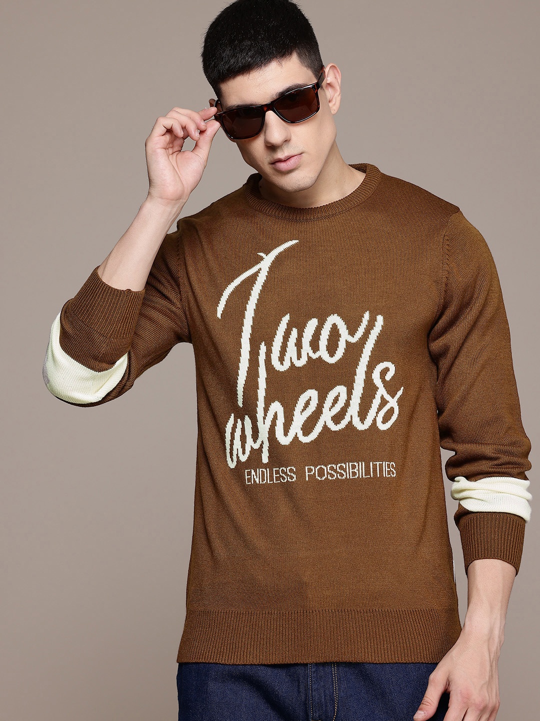 

The Roadster Lifestyle Co.AcrylicTypography Pullover, Brown