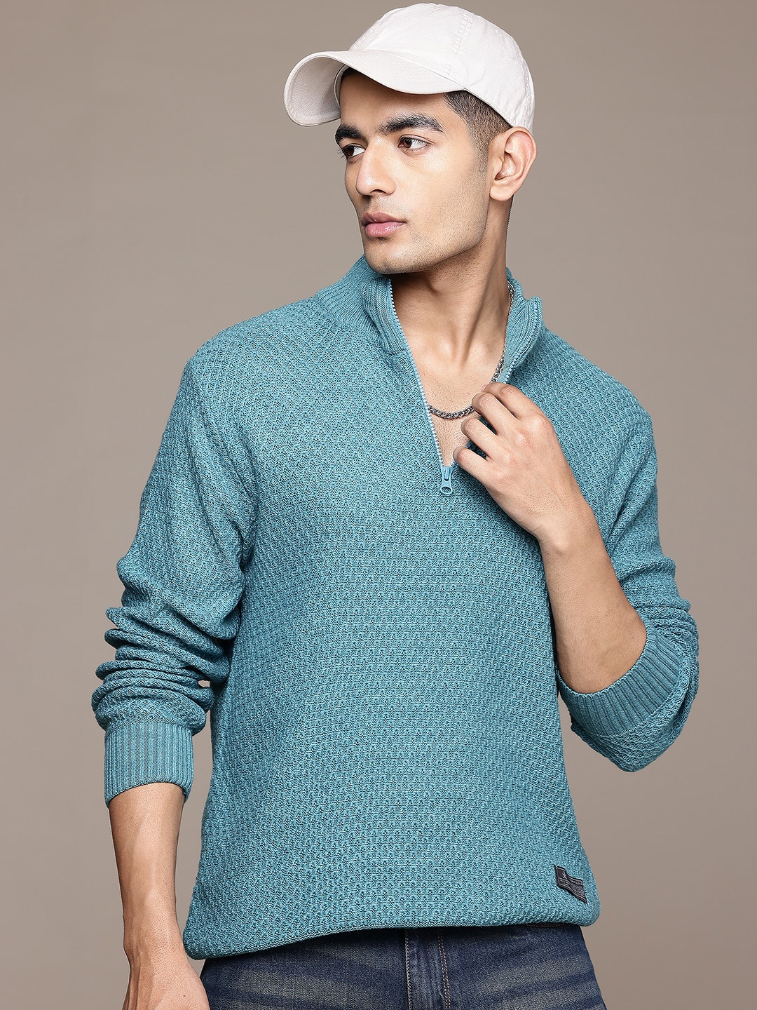 

The Roadster Lifestyle Co. Acrylic Half-Zipper Pullover, Green