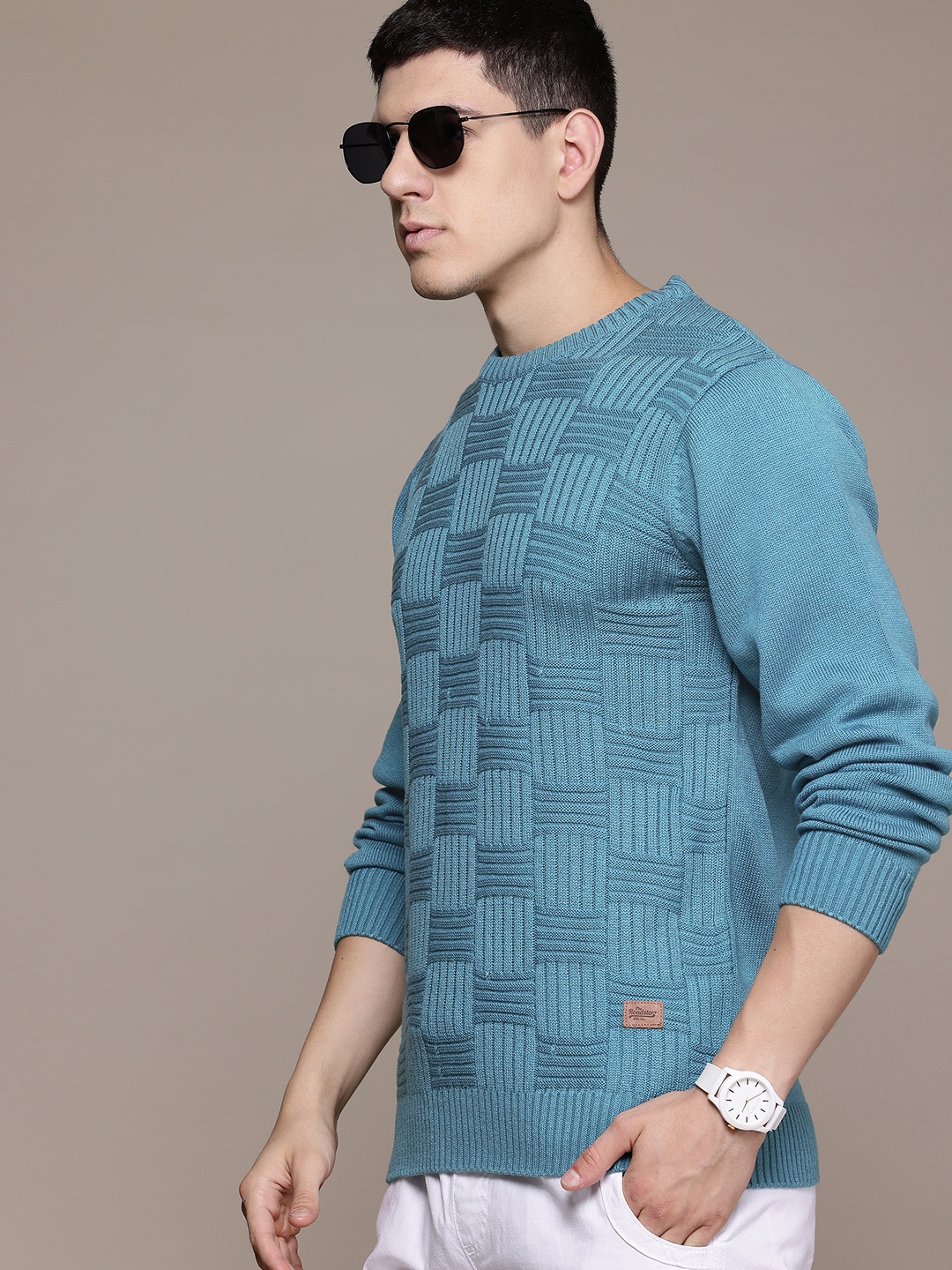 

The Roadster Lifestyle Co. Self-Checked Pullover, Teal