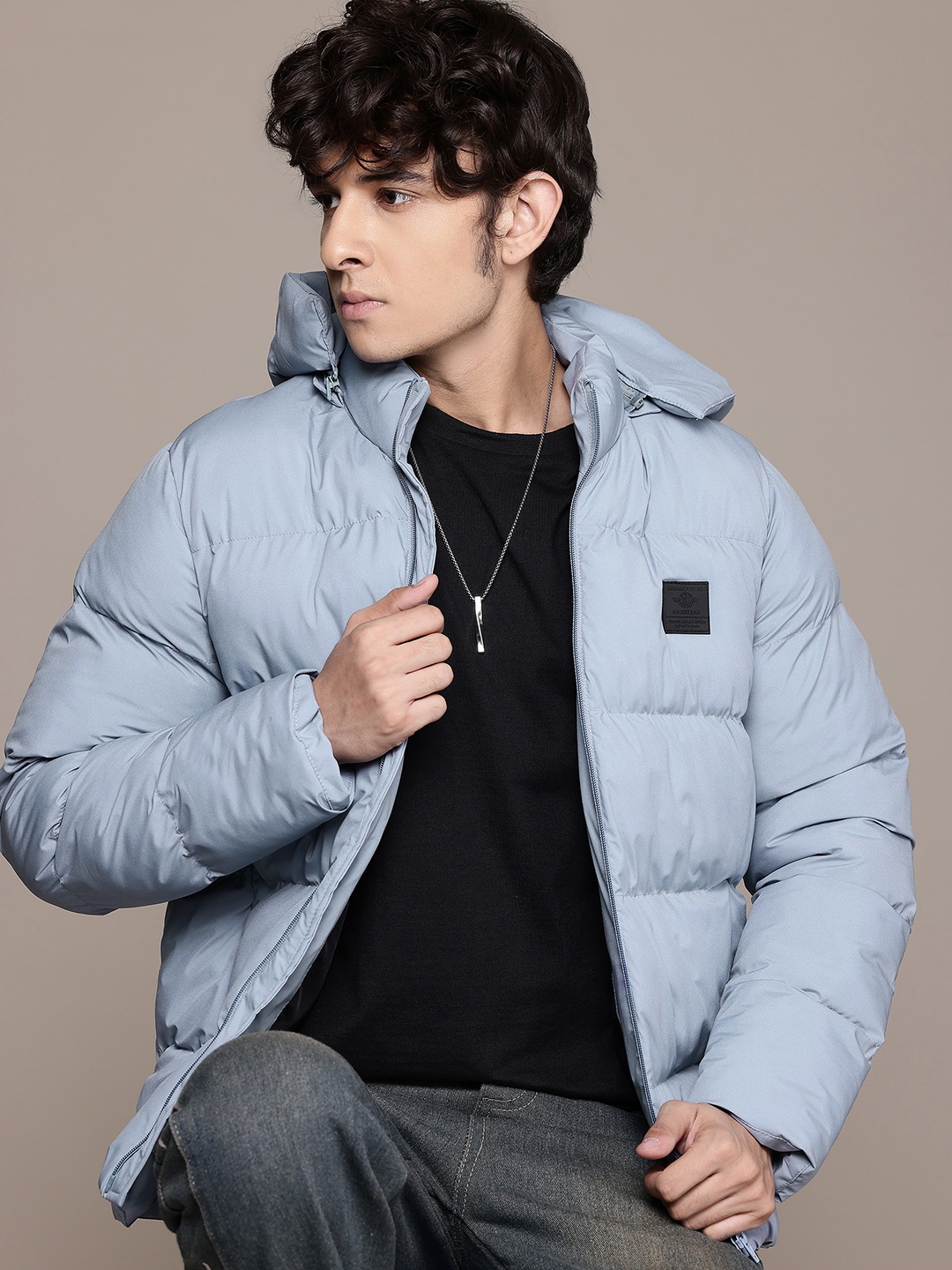 

The Roadster Life Co. Hooded Puffer Jacket, Blue