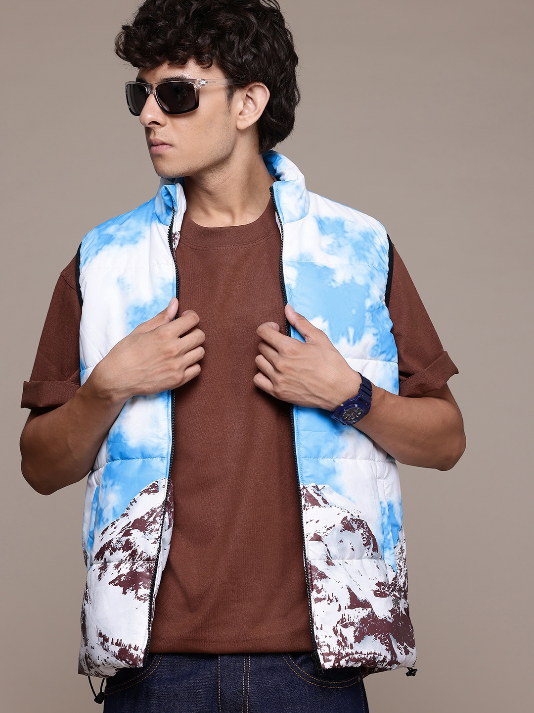 

The Roadster Lifestyle Co. Dyed Puffer Jacket, Blue