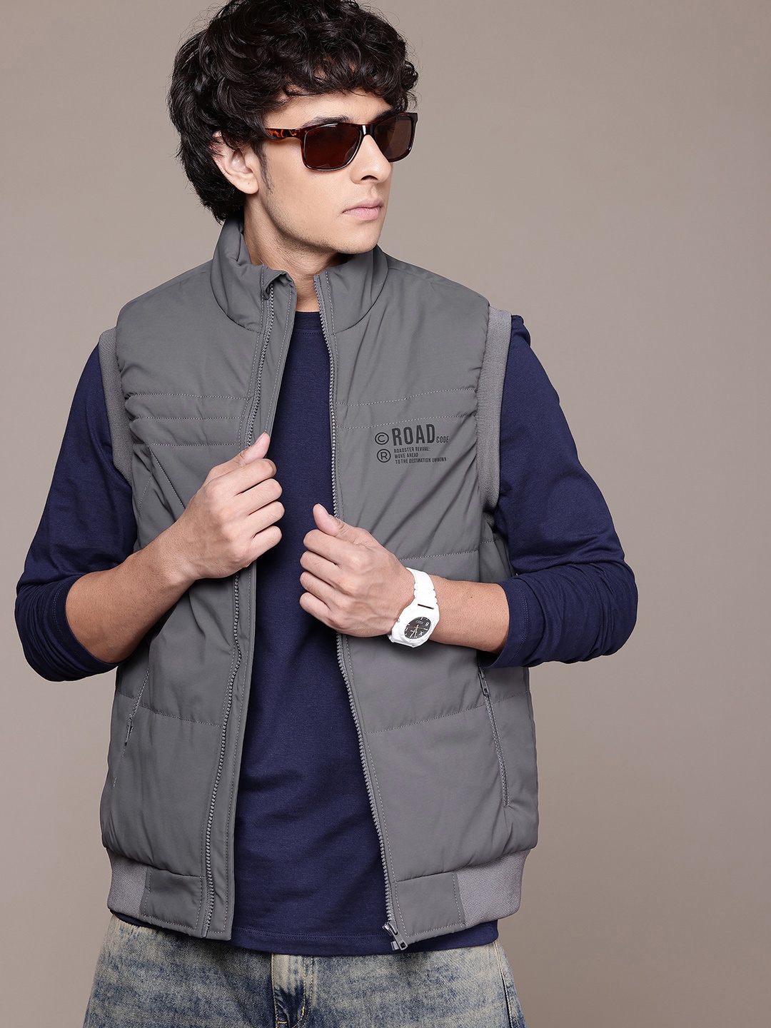 

Roadster Padded Jacket, Grey
