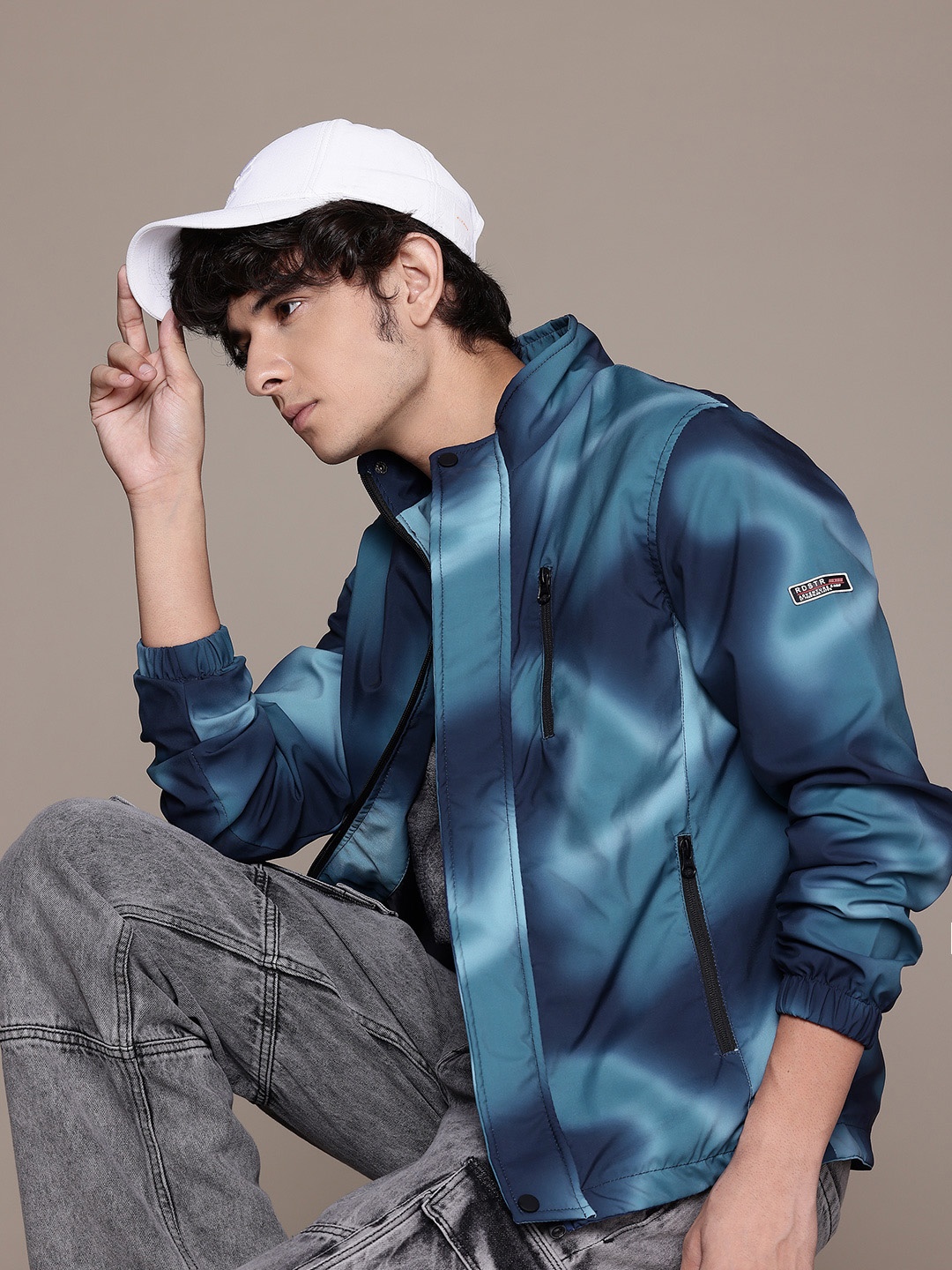 

The Roadster Lifestyle Co. Abstract Tailored Jacket, Blue