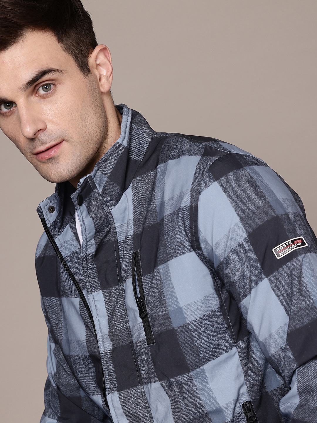

The Roadster Lifestyle Co. Checked Tailored Jacket, Blue
