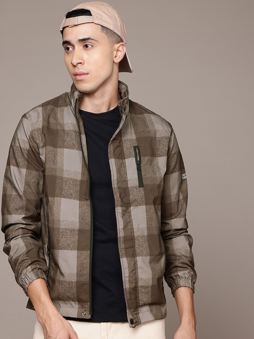

The Roadster Lifestyle Co. Checked Tailored Jacket, Brown