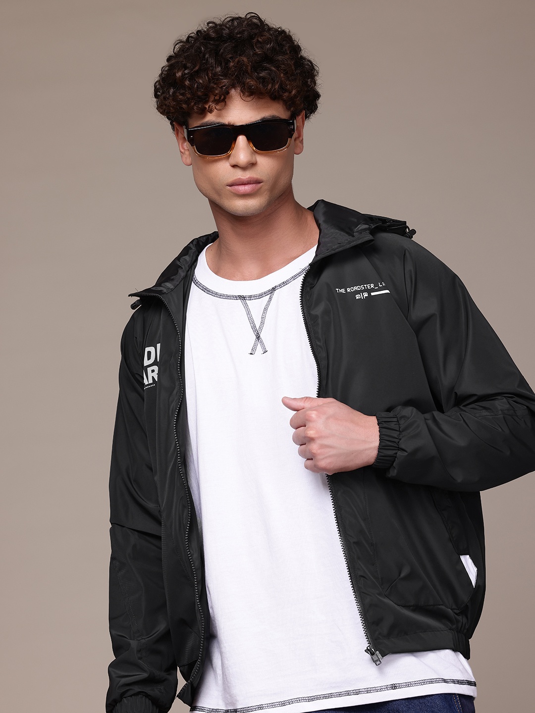

Roadster The Lifestyle Co. Hooded Tailored Jacket, Black