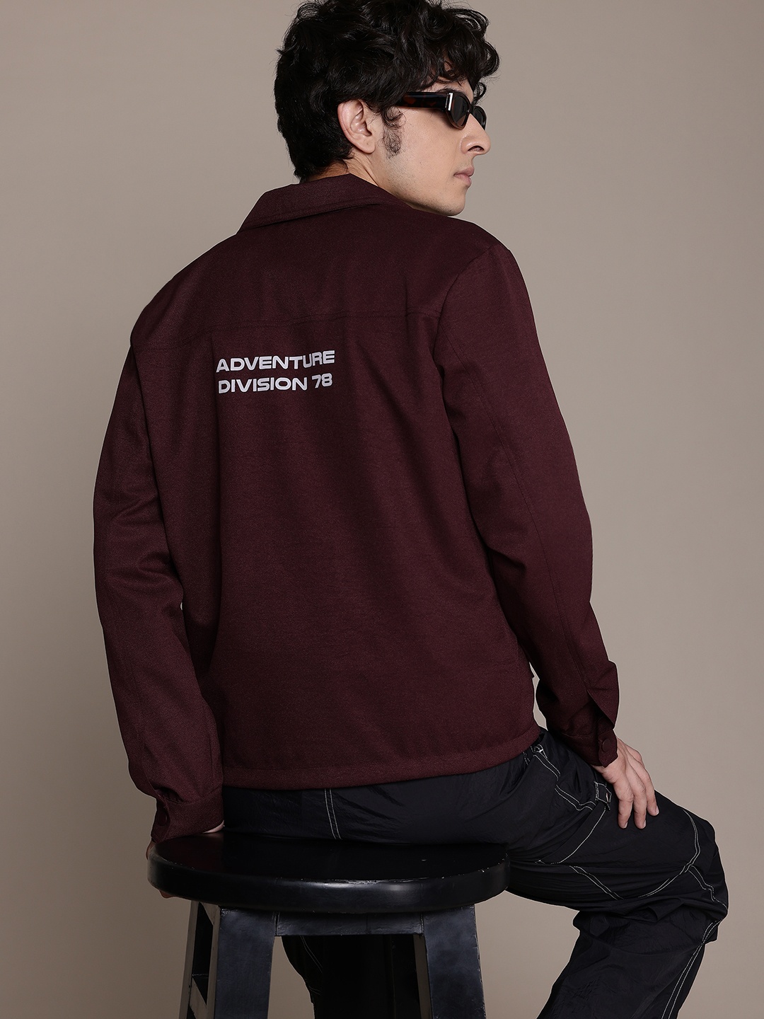 

Roadster The Lifestyle Co. Printed Detail Tailored Jacket, Maroon