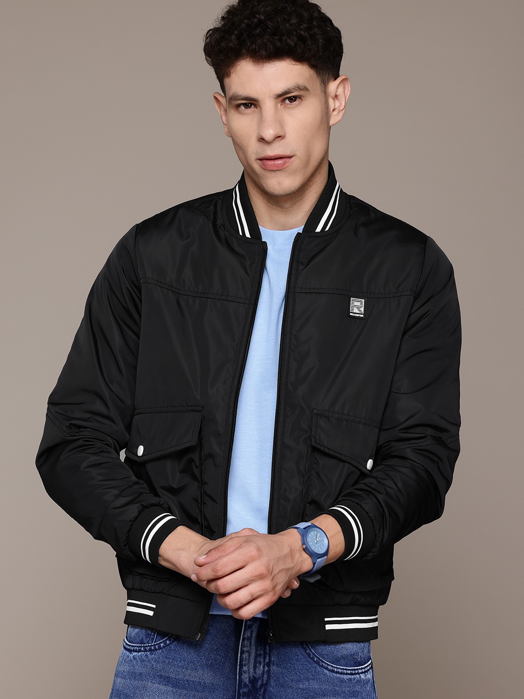 

The Roadster Lifestyle Co. Bomber Jacket, Black