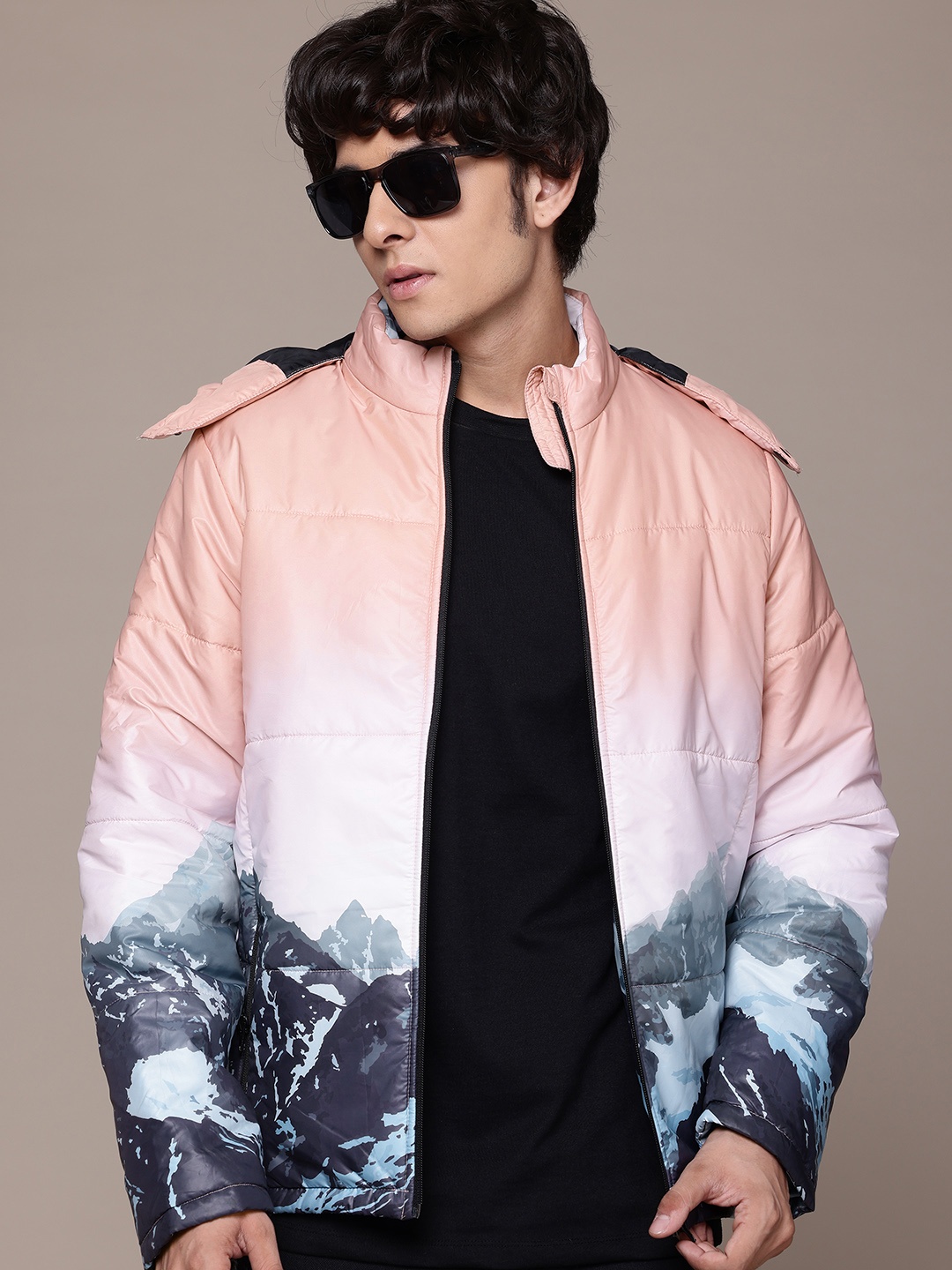 

The Roadster Lifestyle Co. Hooded Padded Jacket, Peach