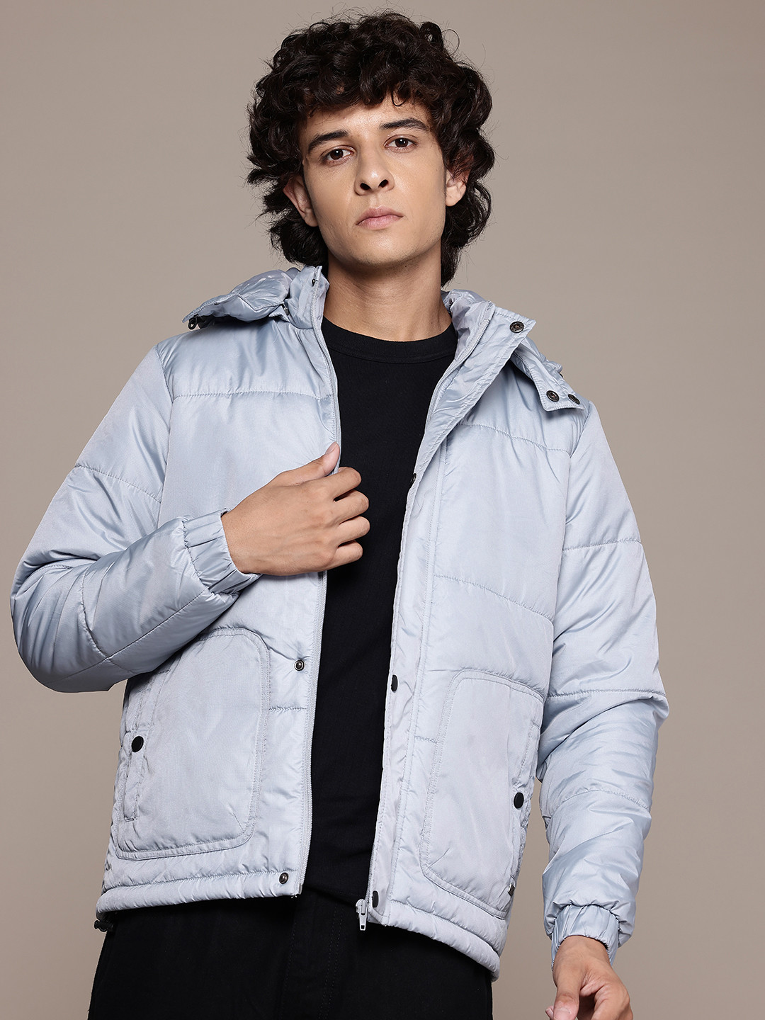 

The Roadster Lifestyle Co. Hooded Padded Jacket, Blue