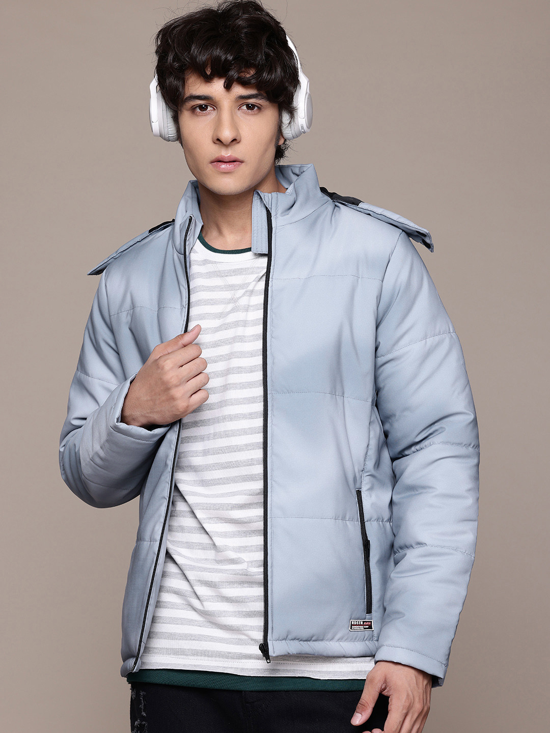 

The Roadster Lifestyle Co. Hooded Padded Jacket, Blue