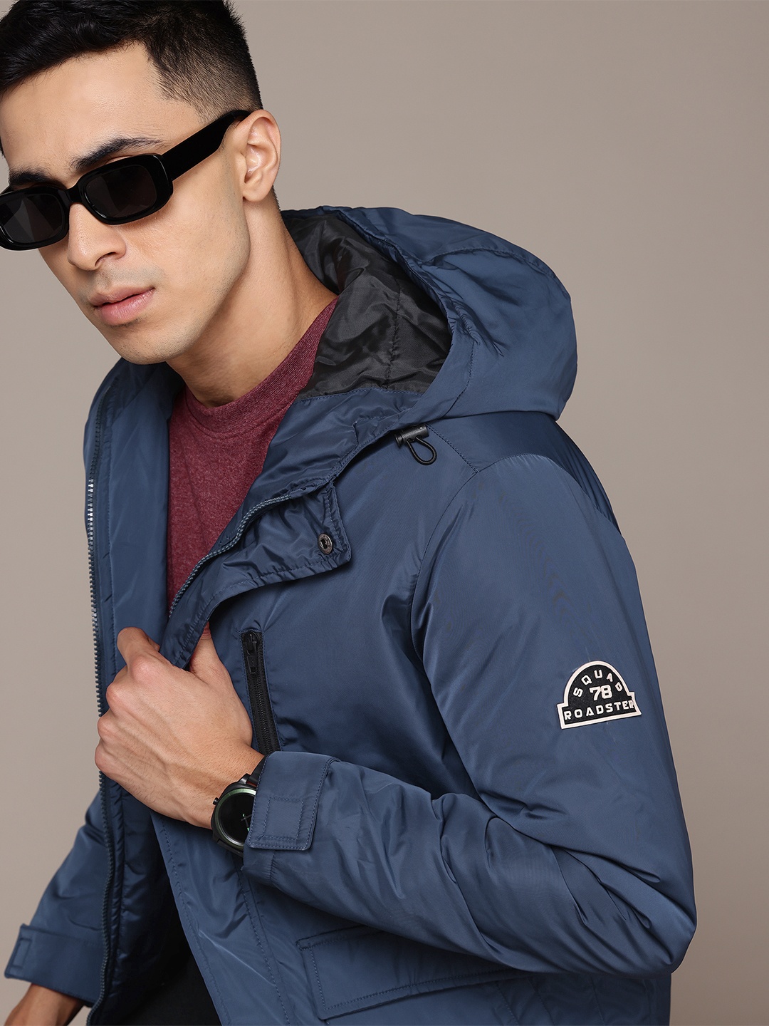 

The Roadster Lifestyle Co. Hooded Padded Jacket, Blue