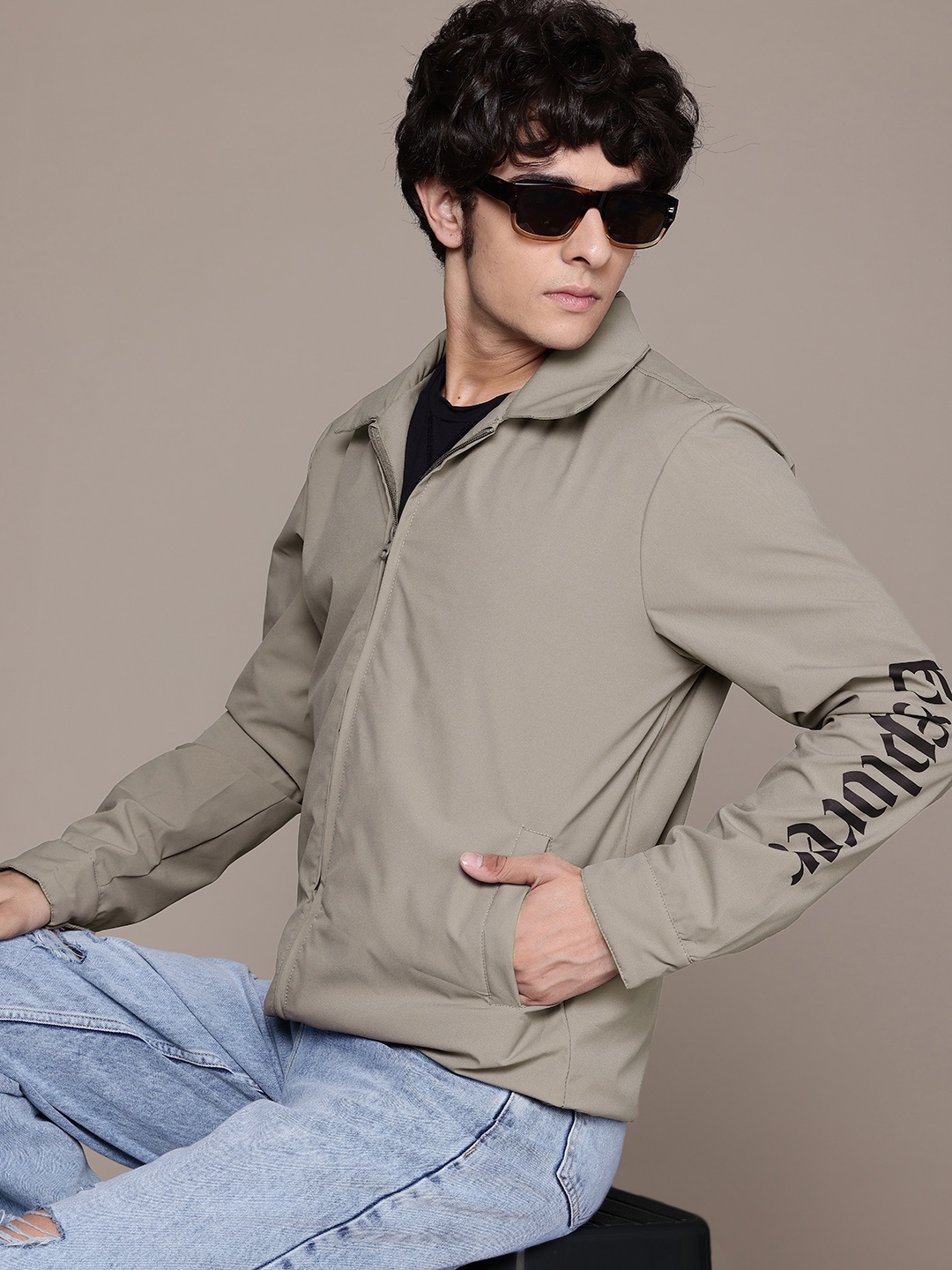 

The Roadster Life Co. Spread Collar Tailored Jacket, Grey