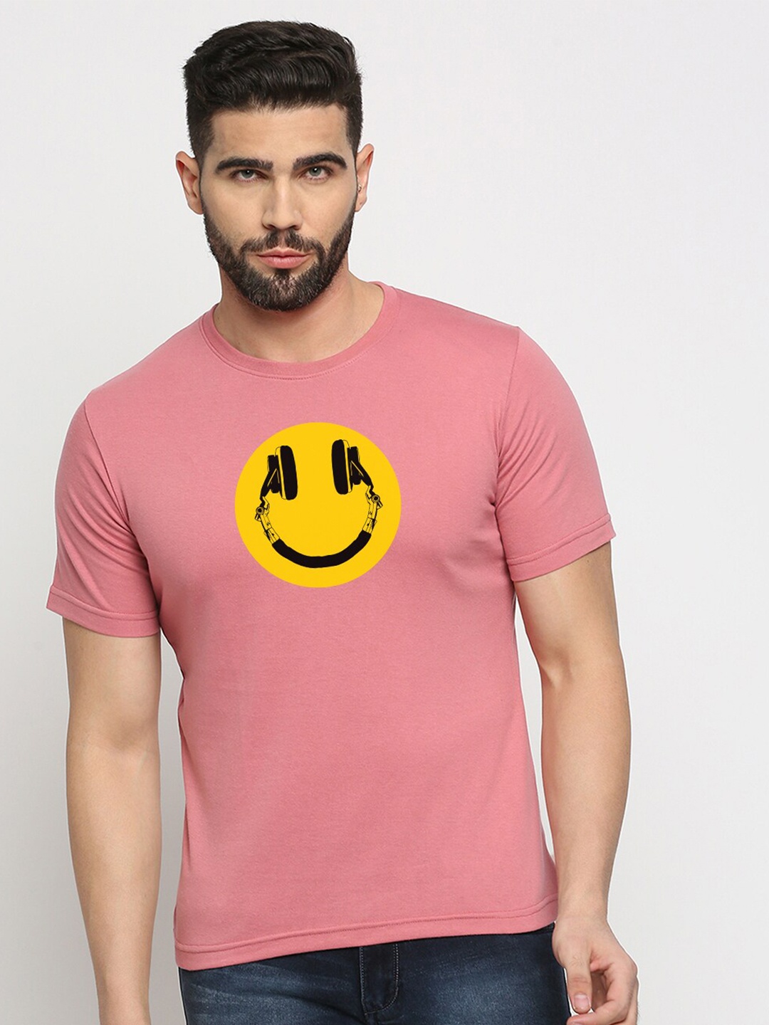 

MOD ECRU Unisex V-Neck Pockets T-shirt, Pink