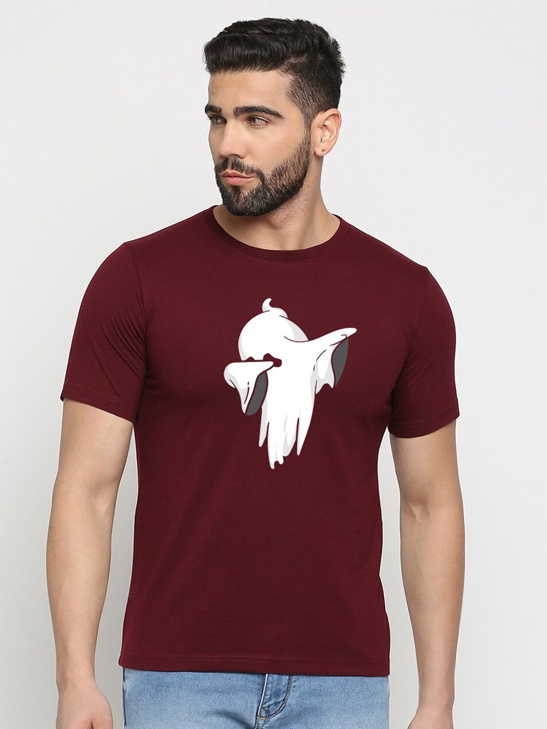 

MOD ECRU Unisex Pockets T-shirt, Maroon