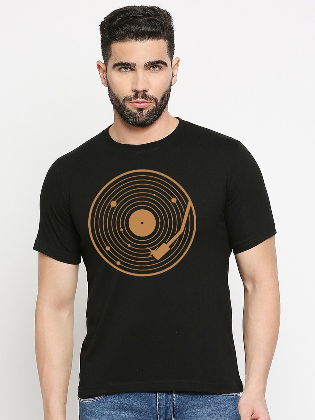 

MOD ECRU Unisex Raw Edge T-shirt, Black