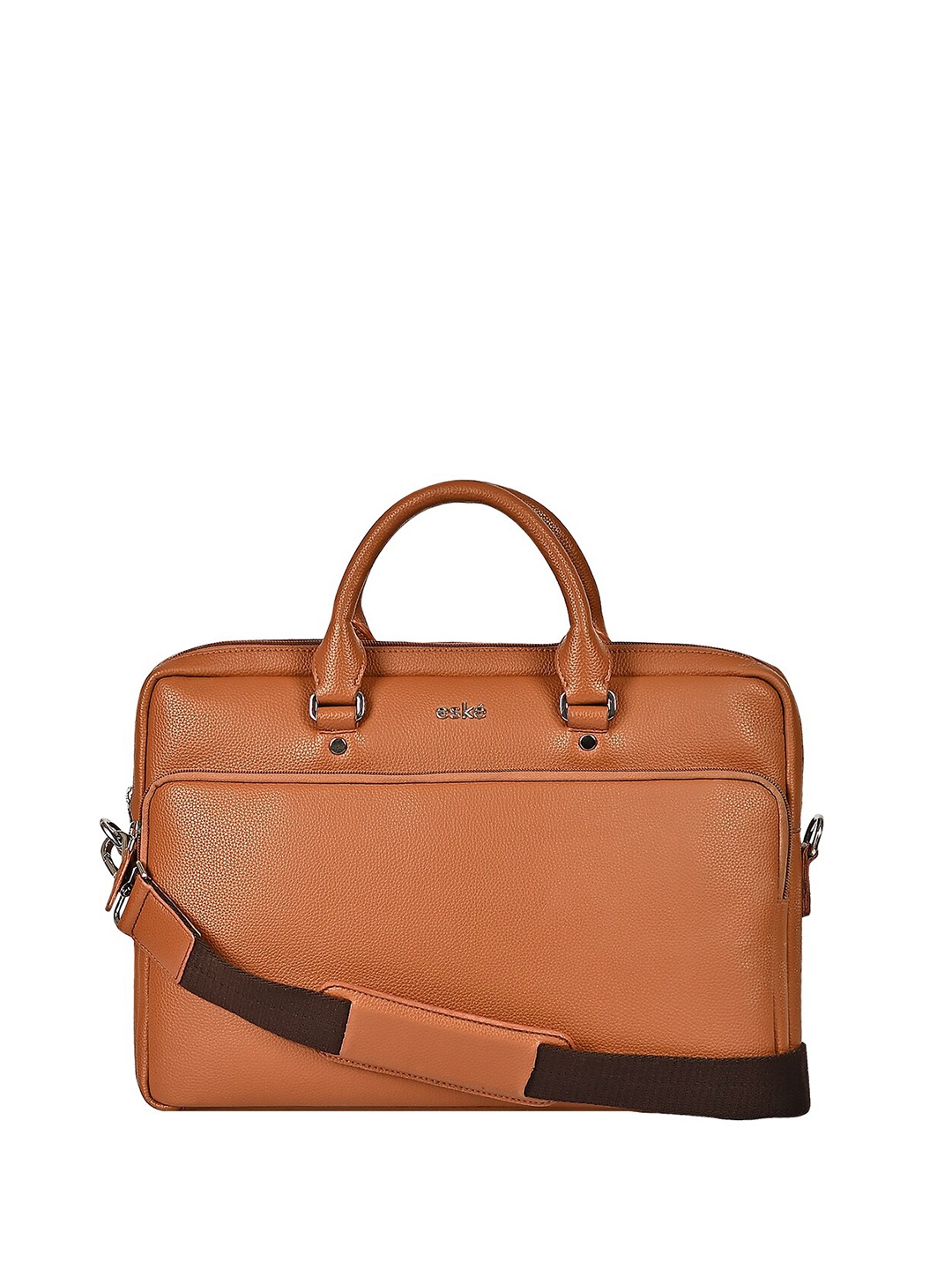 

Eske Danielle Vegan Leather Upto 16inch Laptop Messenger Bag, Tan