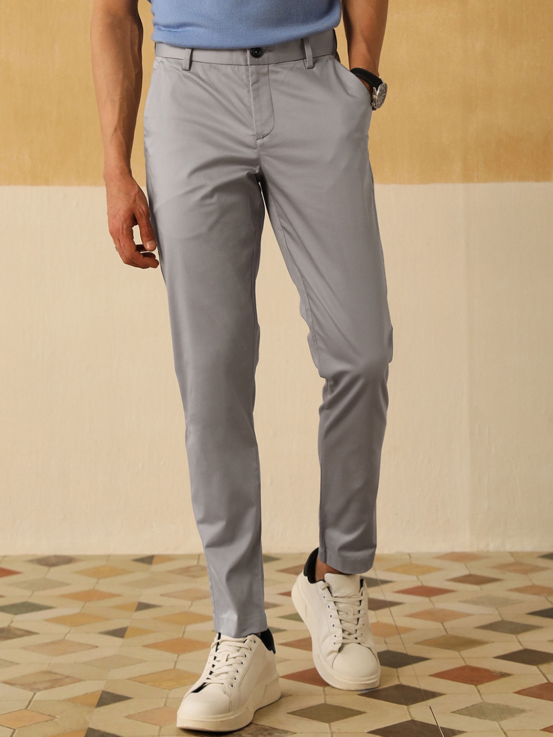 

Andamen Men Ultra Chinos Trousers, Grey