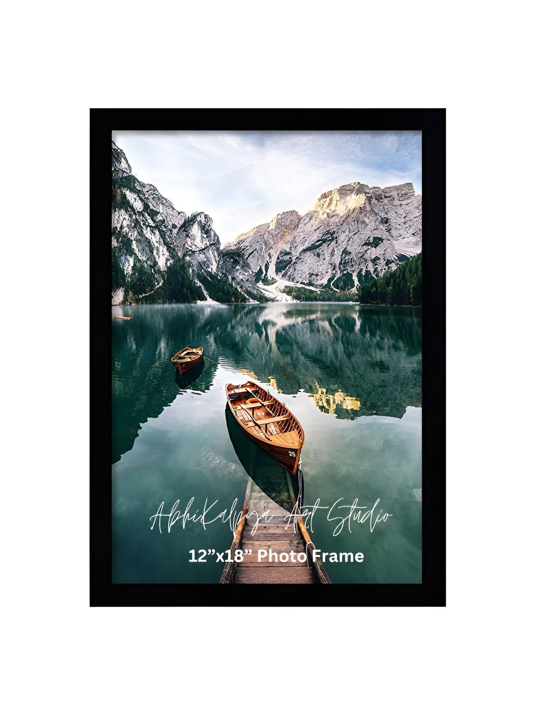 

AbhiKalpya Art Studio-Get a vibe Black & Green Wall Photo Frame