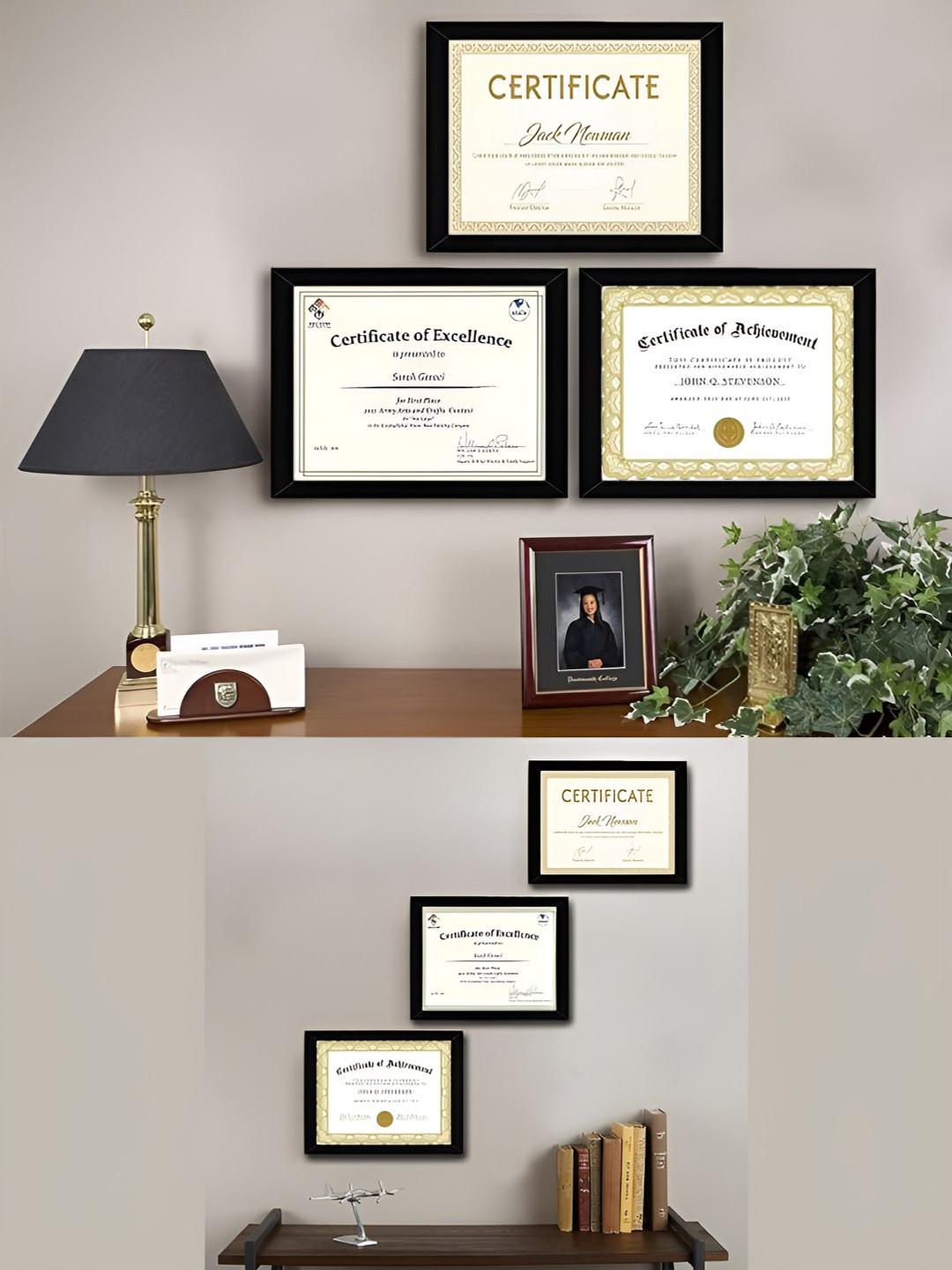 

AbhiKalpya Art Studio-Get a vibe Black 10 Pcs Wall Photo Frames