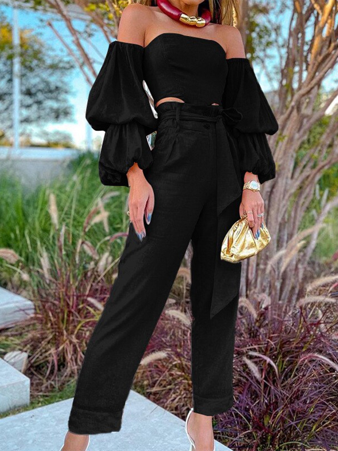 

StyleCast Black Top With Trousers Co-Ords
