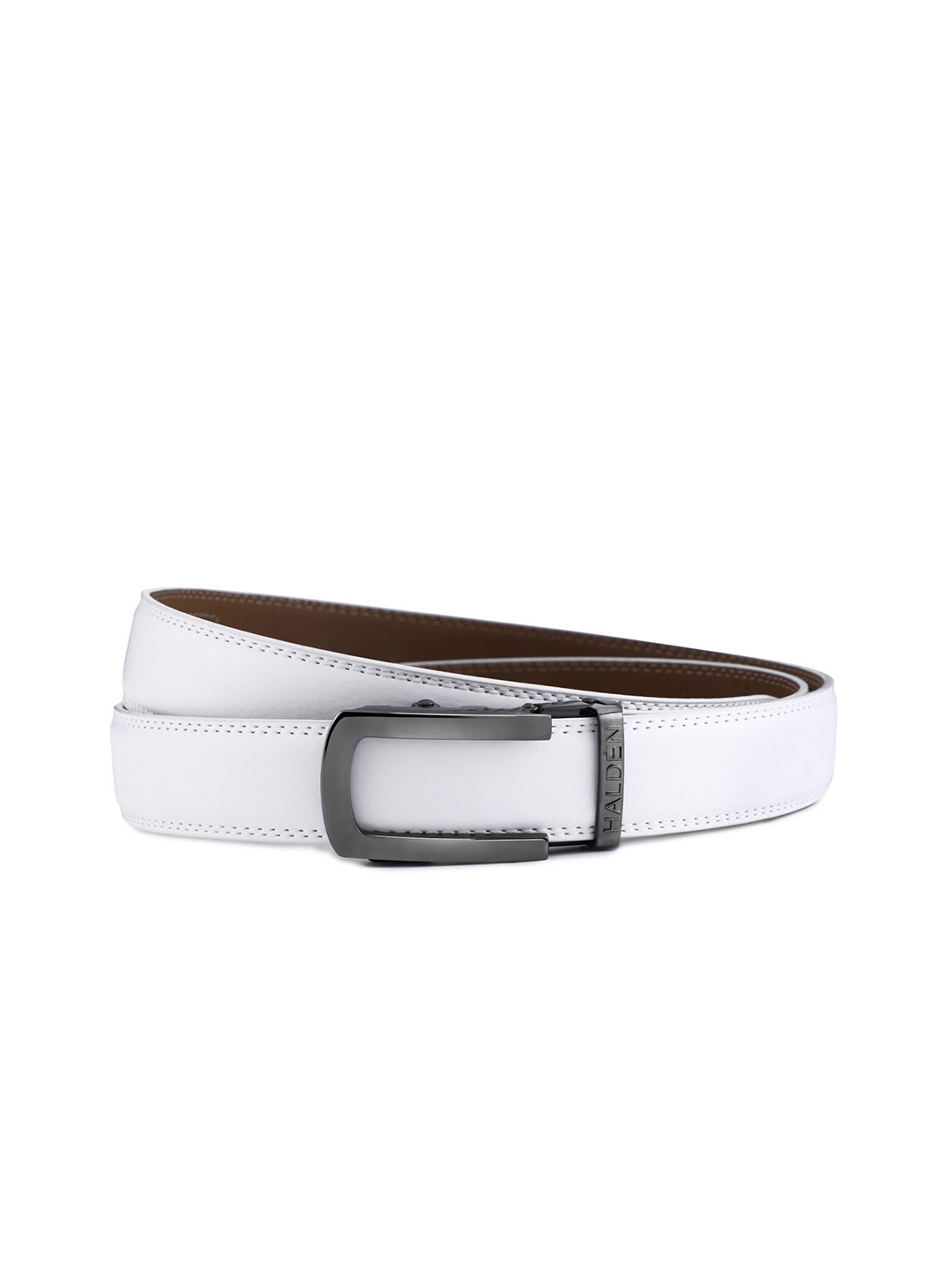 

HALDEN Men Leather Belt, Black