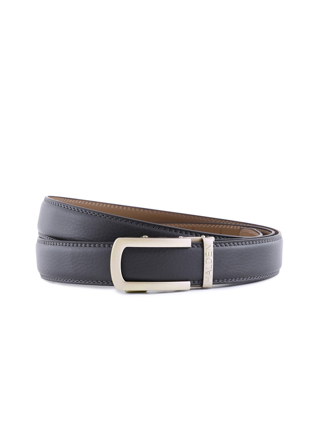 

HALDEN Men Leather Belt, Off white