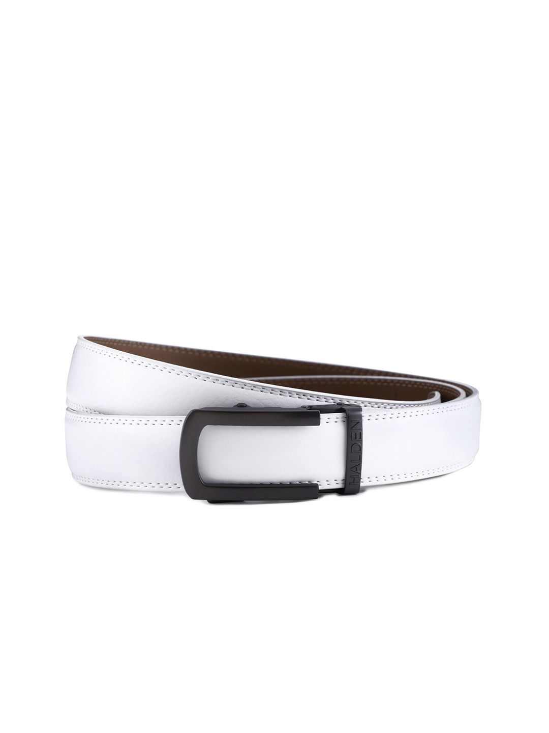 

HALDEN Men Leather Belt, Black