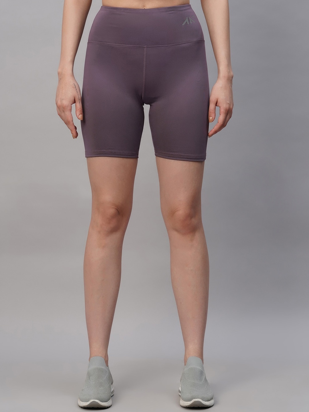 

AESTHETIC NATION Women Slim Fit High-Rise Dri-FIT Sports Shorts, Mauve