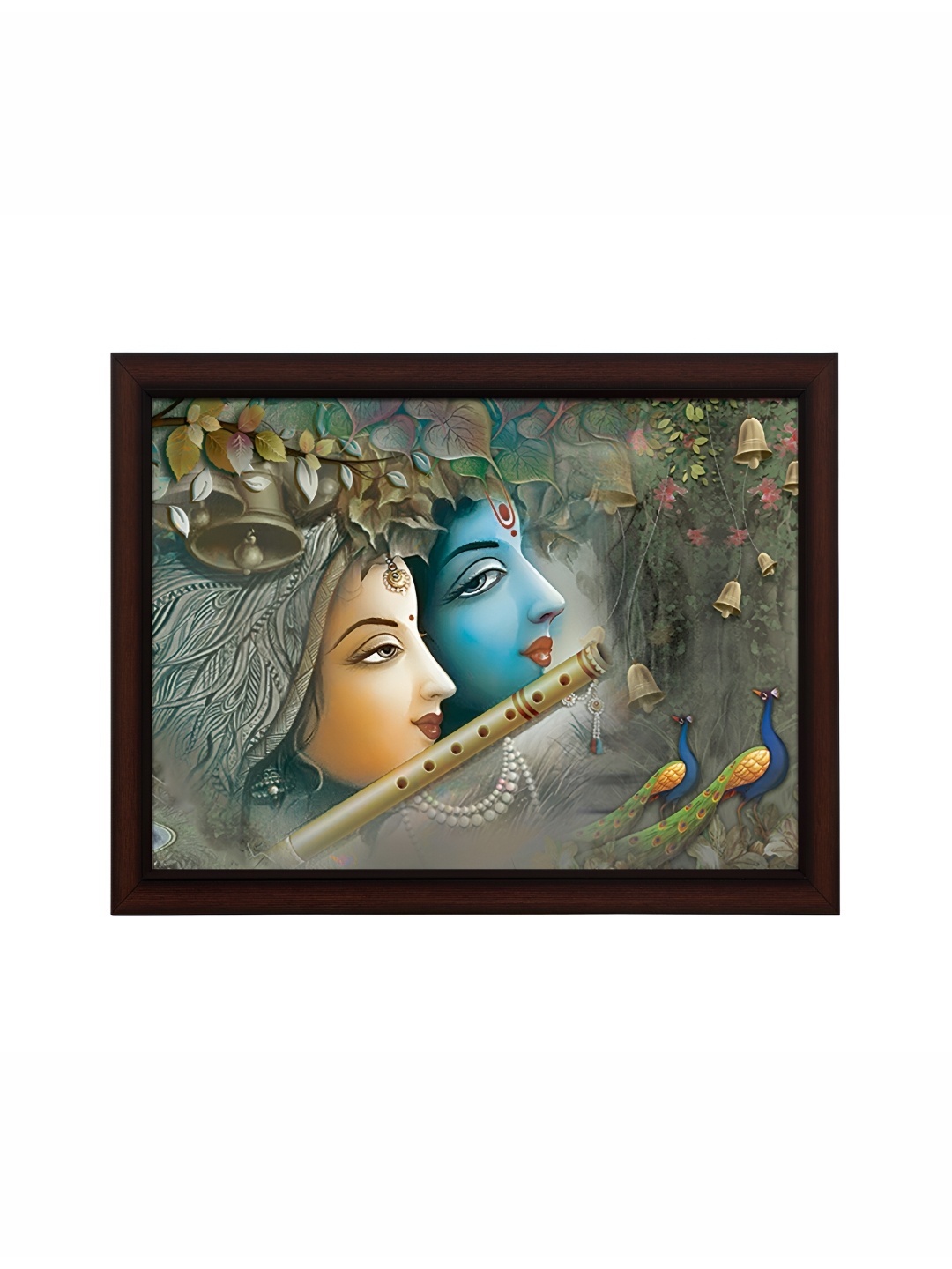 

masstone Black & White Radha Krishna Religious Wall Art