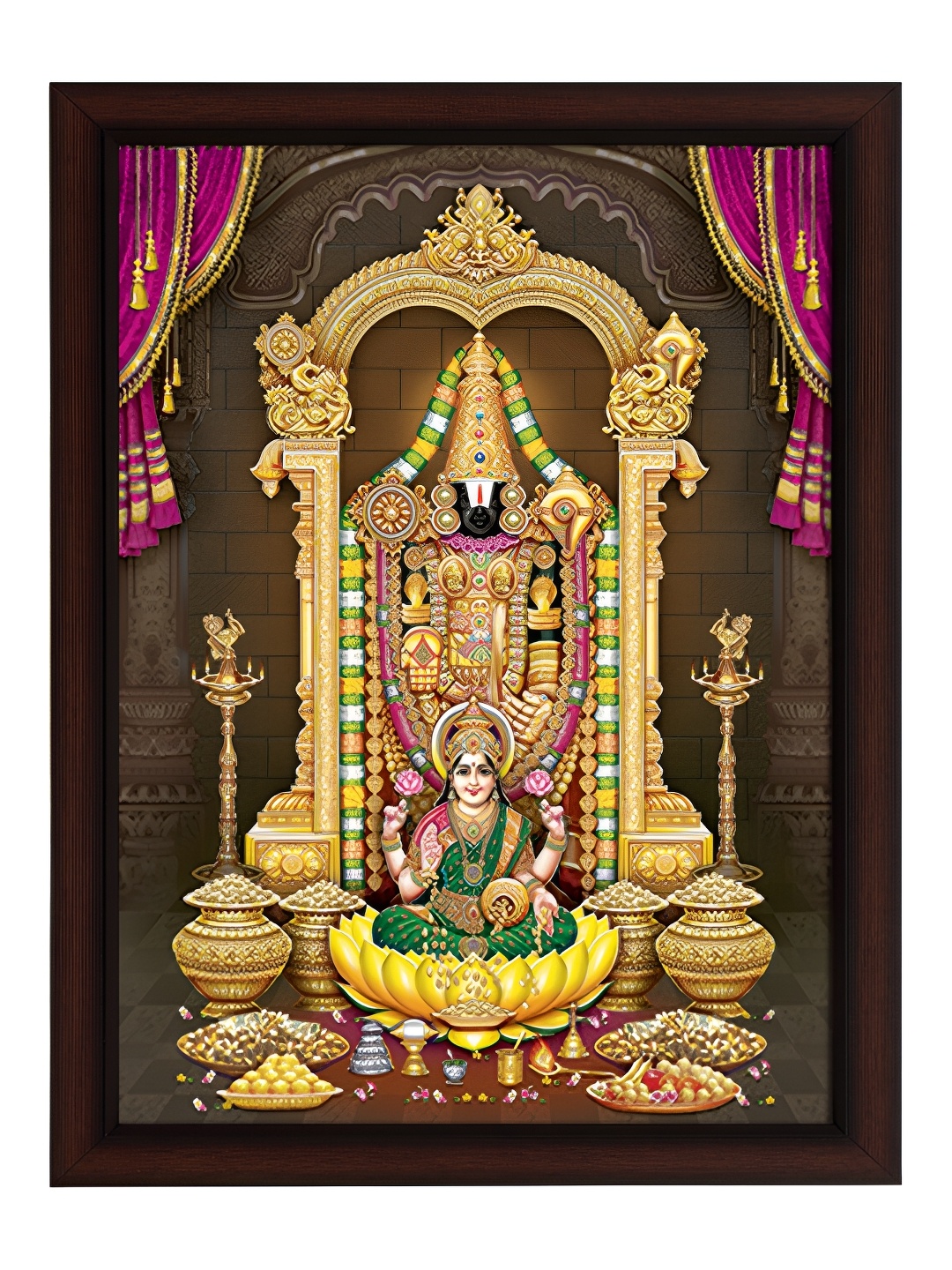 

masstone Brown Synthetic Wooden Religious Wall Art