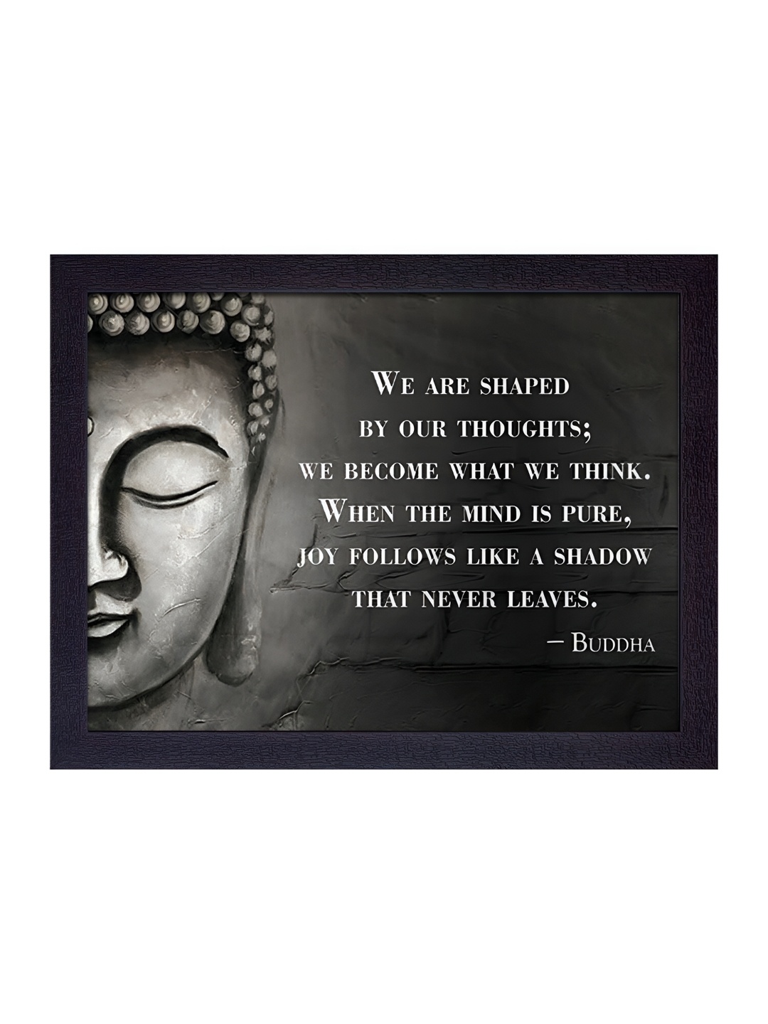 

masstone Black & White Buddha Religious Wall Art