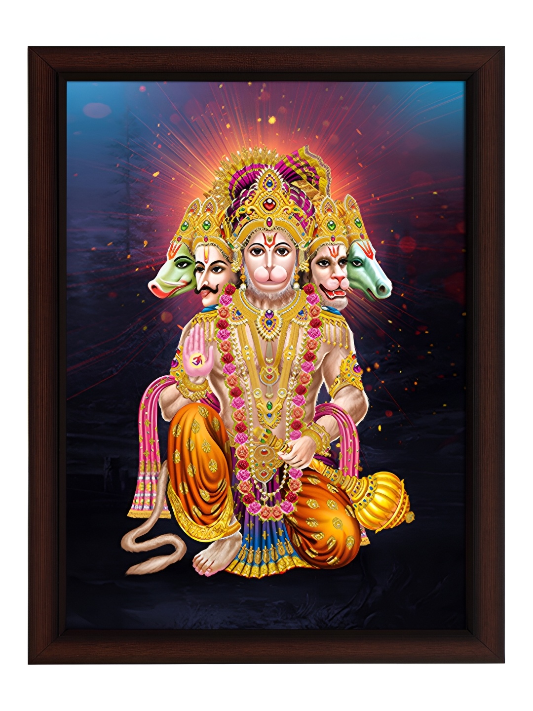 

masstone Brown Synthetic Wooden Religious Wall Art