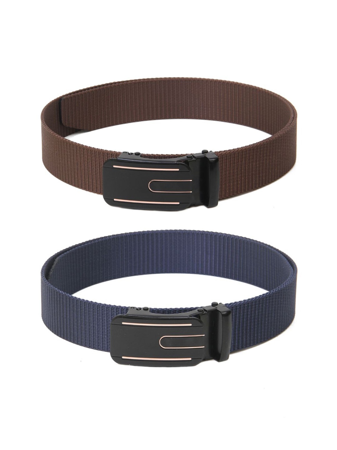 

Calvadoss Women Set Of 2 Textured Belt, Brown