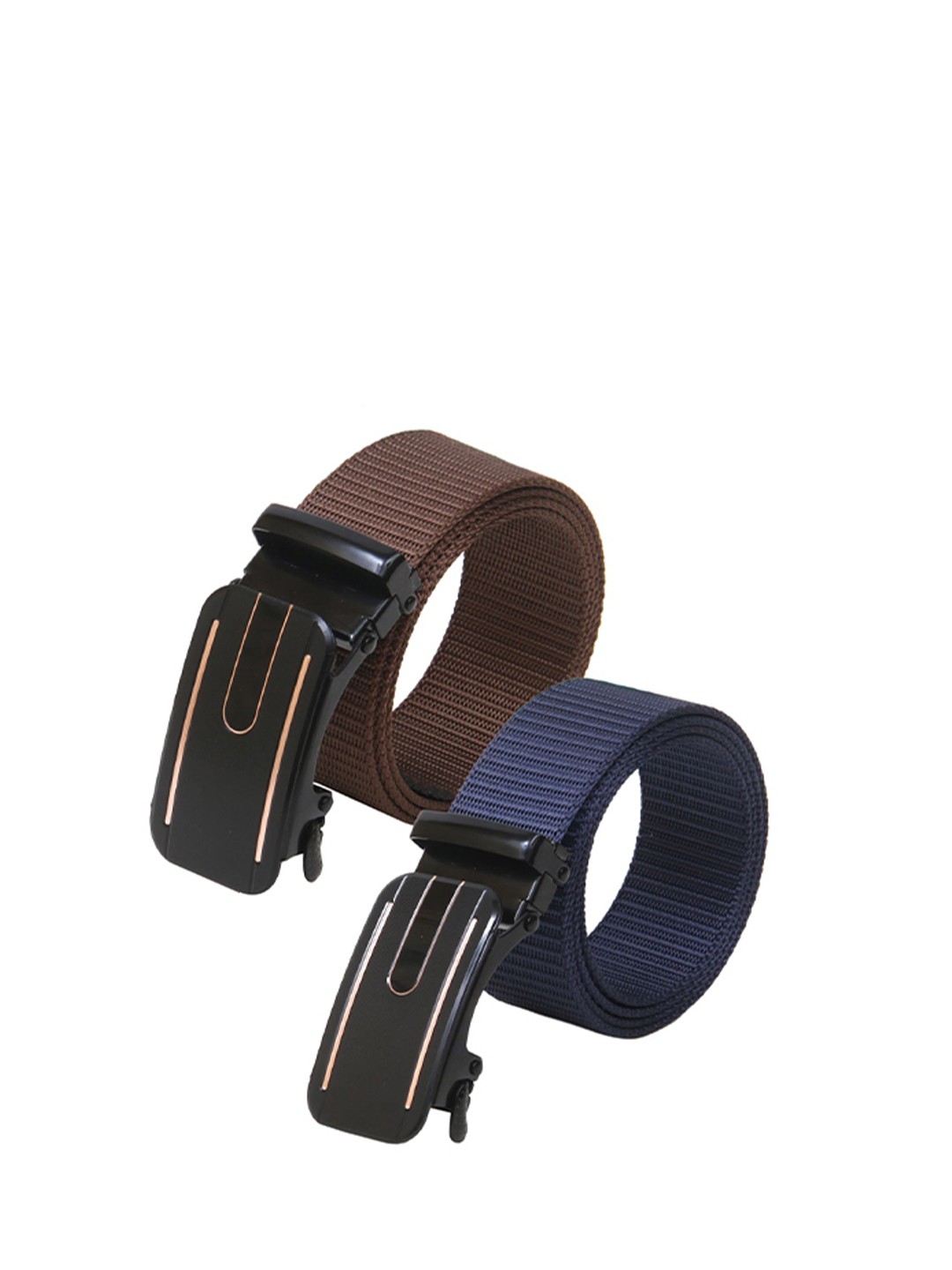 

Calvadoss Boys Set of 2 Textured Belt, Brown