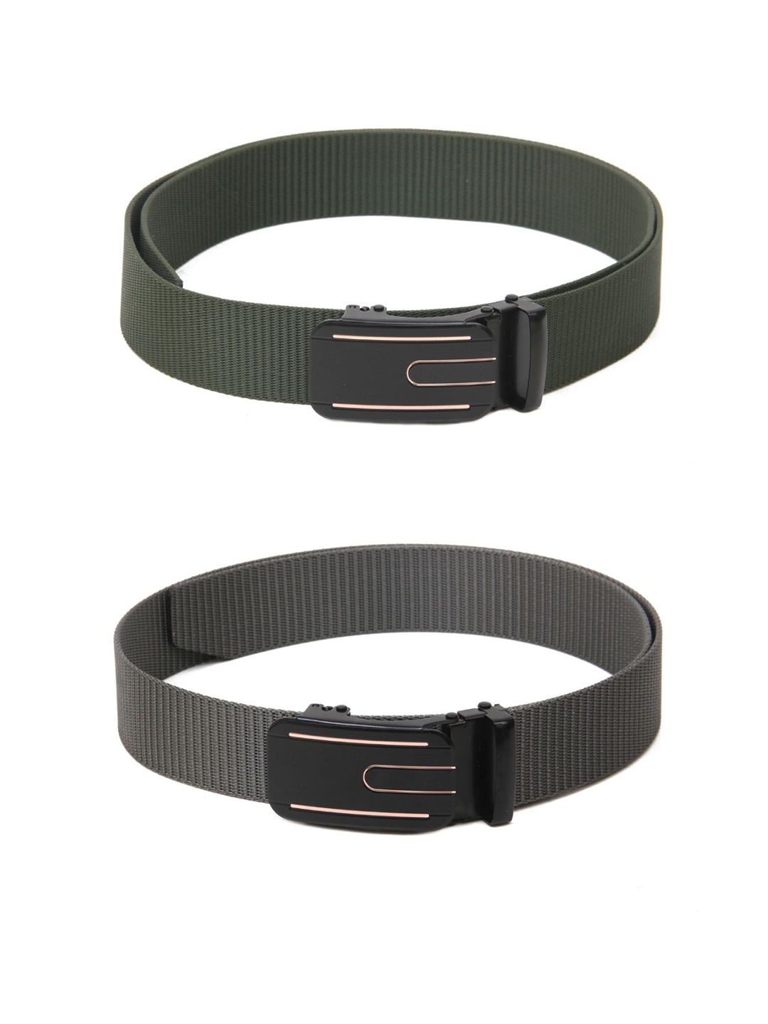 

Calvadoss Boys Set of 2 Textured Belt, Green