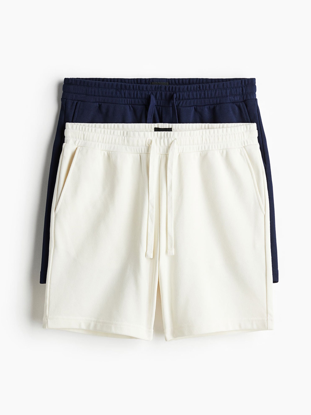 

H&M Men 2-Pack Regular Fit Sweatshorts, White