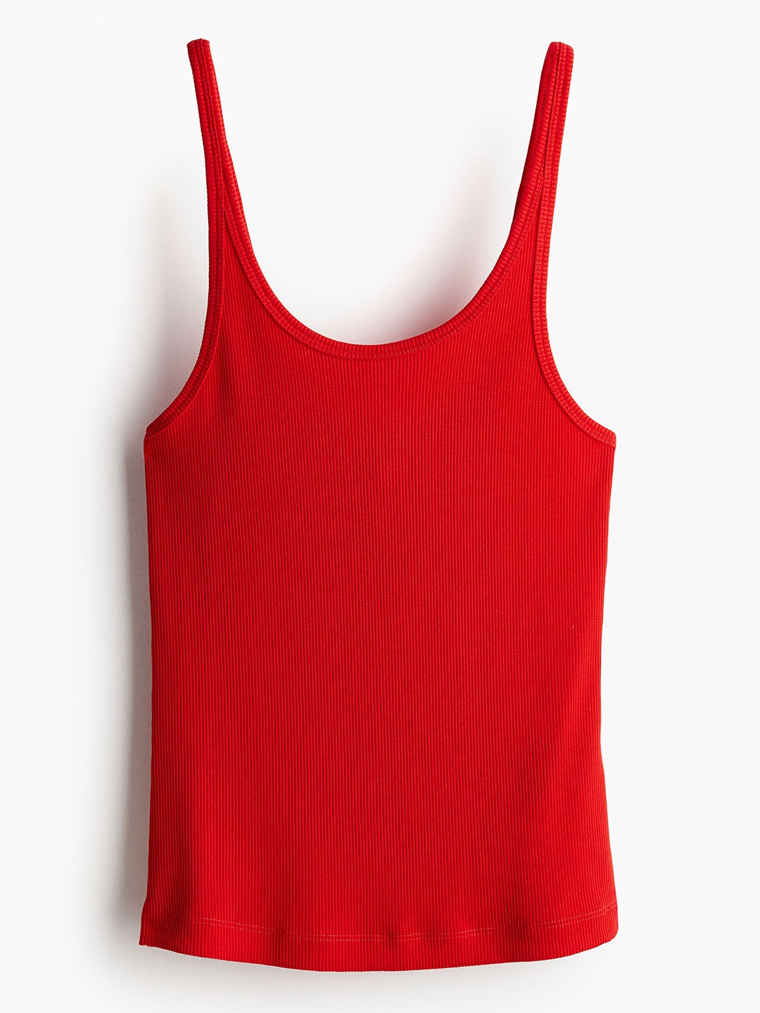 

H&M Women Ribbed Vest Top, Red