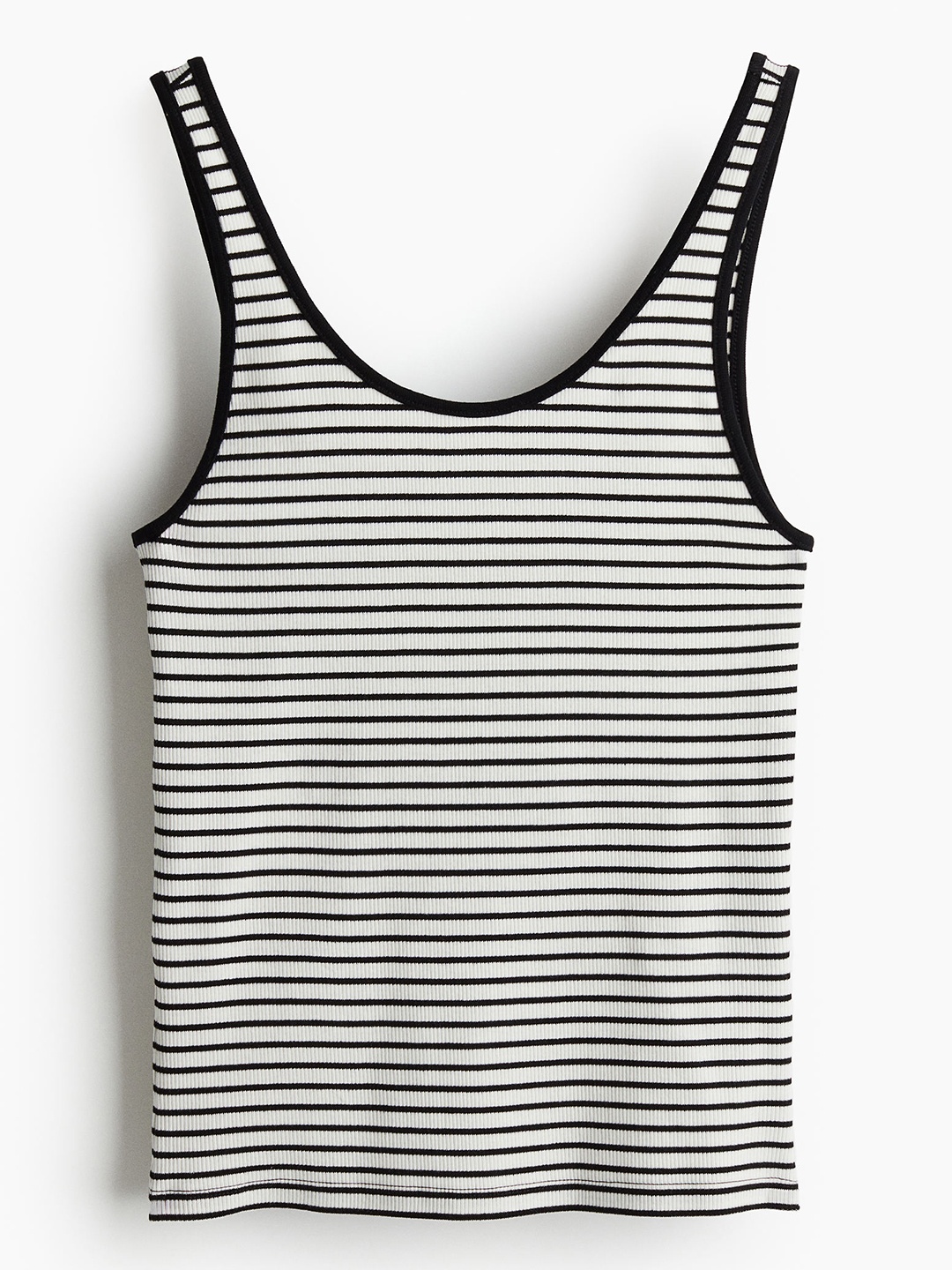 

H&M Ribbed Vest Top, White