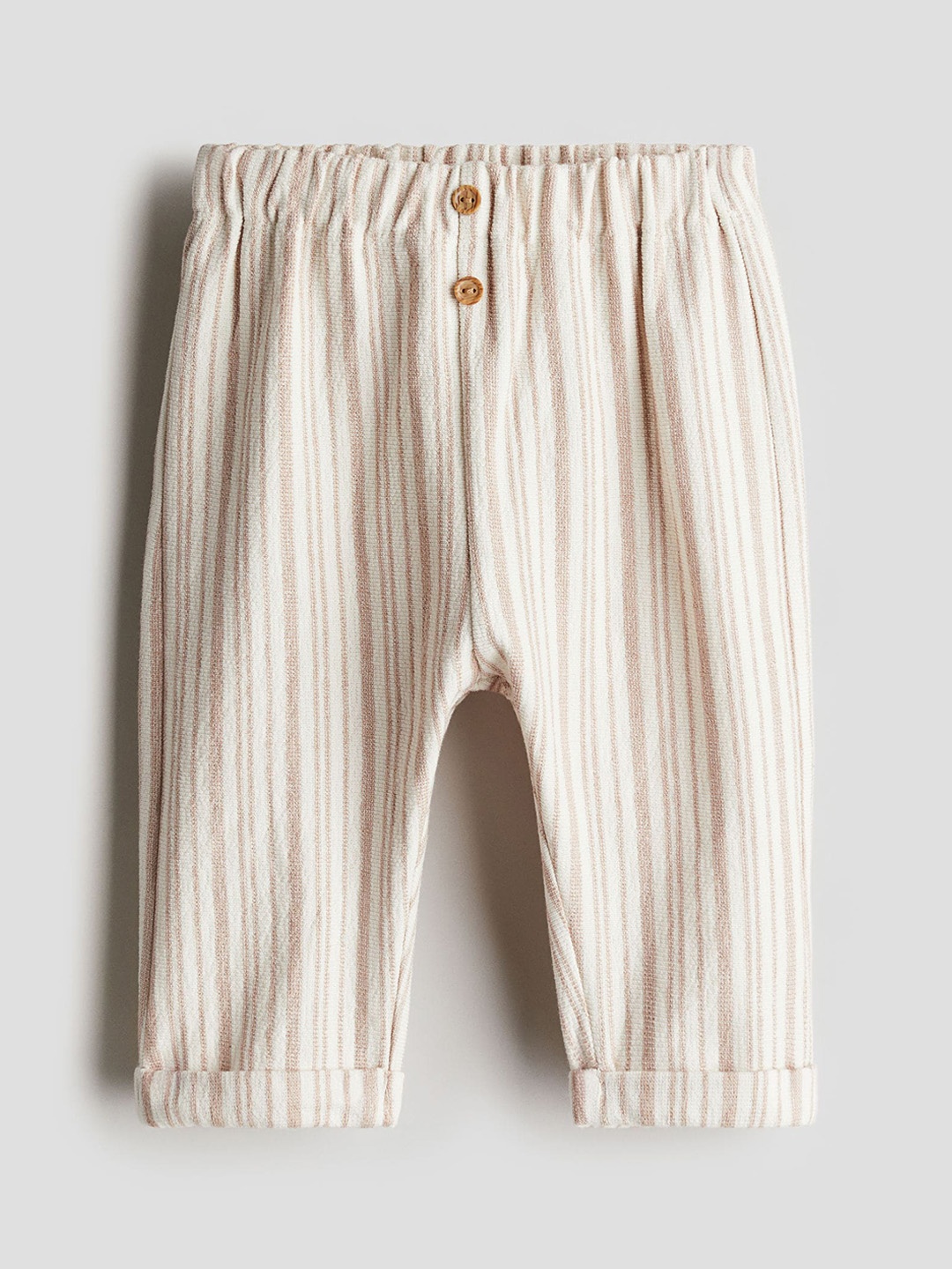 

H&M Boys Pure Cotton Terry Joggers, Beige