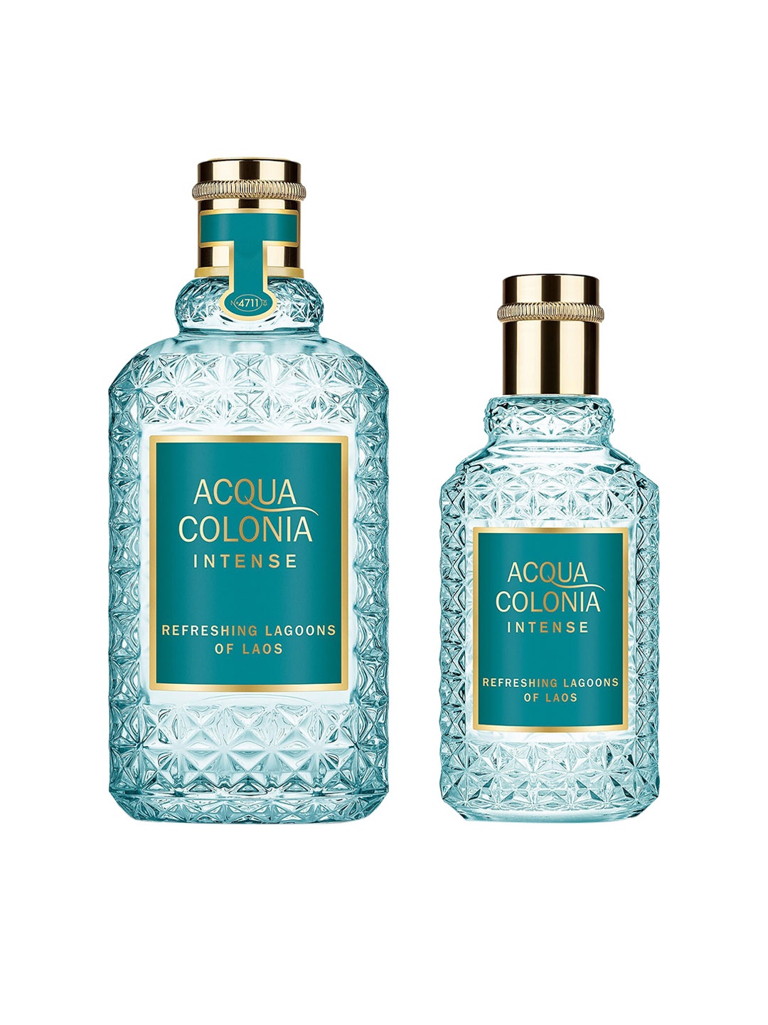 

4711 Acqua Colonia Intense 2-Pcs Refreshing Lagoons Of Laos Long Lasting EDC 170ml + 50ml, Transparent