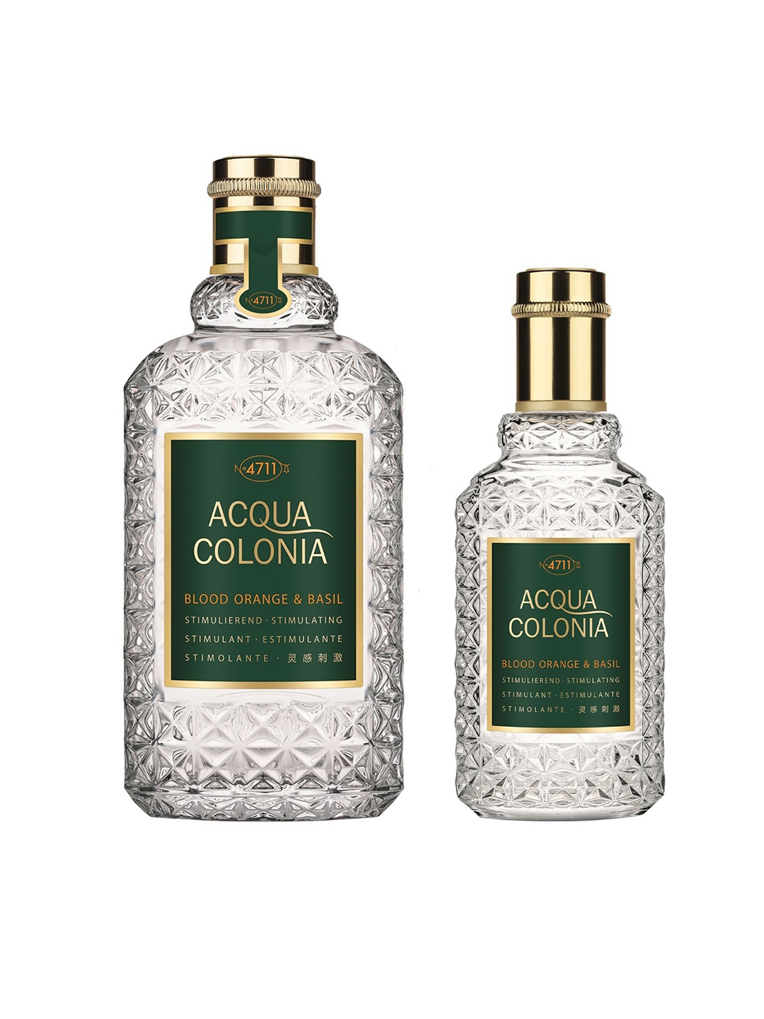 

4711 Acqua Colonia Intense Set Of 2 Blood Orange & Basil EDC 170 ml + 50 ml, Transparent