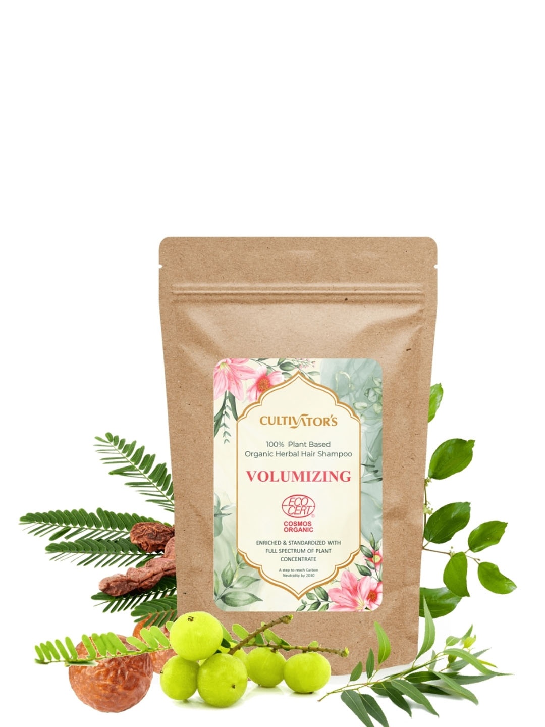 

Cultivators Organic Herbal Hair Shampoo - Volumizing - 250g, Beige